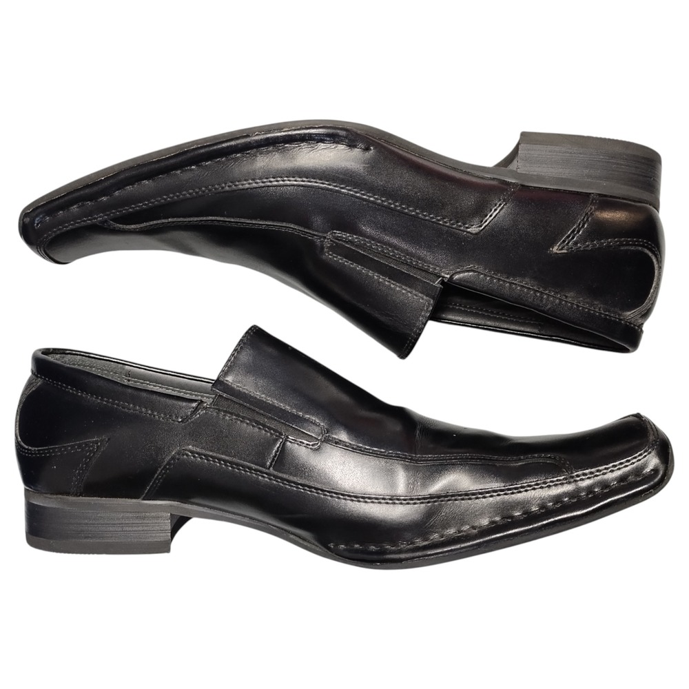 Giorgio‎ Brutini Crosby Loafers Mens 12M Black Leather Square Toe Slip On 159041